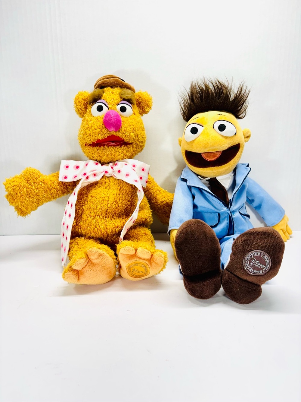 Disney Store Muppets Most Wanted Walter & Fozzie Bear Plush 17"